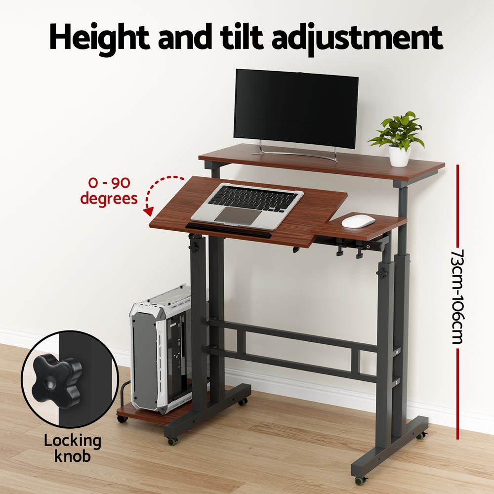 Artiss Laptop Desk Portable Mobile Bed Computer Table Stand Adjustable iPad - Picture 13 of 24
