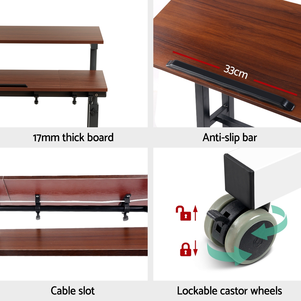 Artiss Laptop Desk Portable Mobile Bed Computer Table Stand Adjustable iPad - Picture 15 of 24