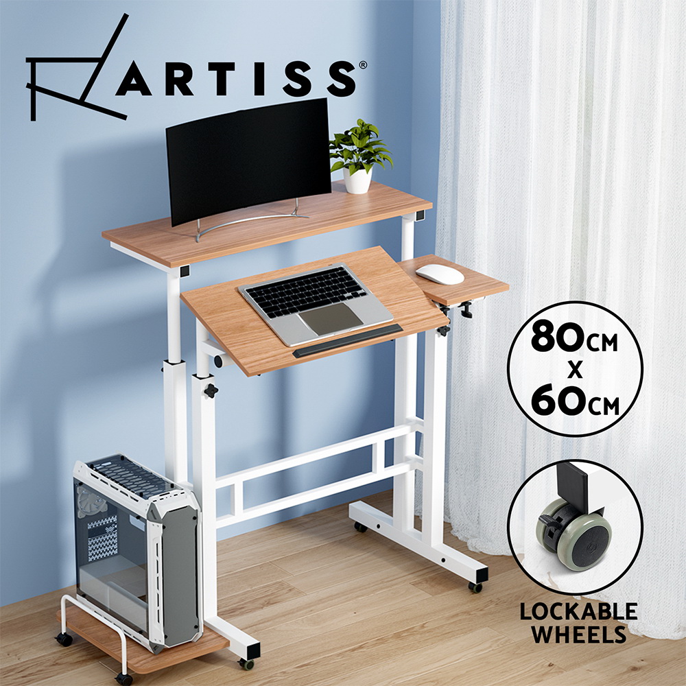 Artiss Laptop Desk Portable Mobile Bed Computer Table Stand Adjustable iPad - Picture 17 of 24