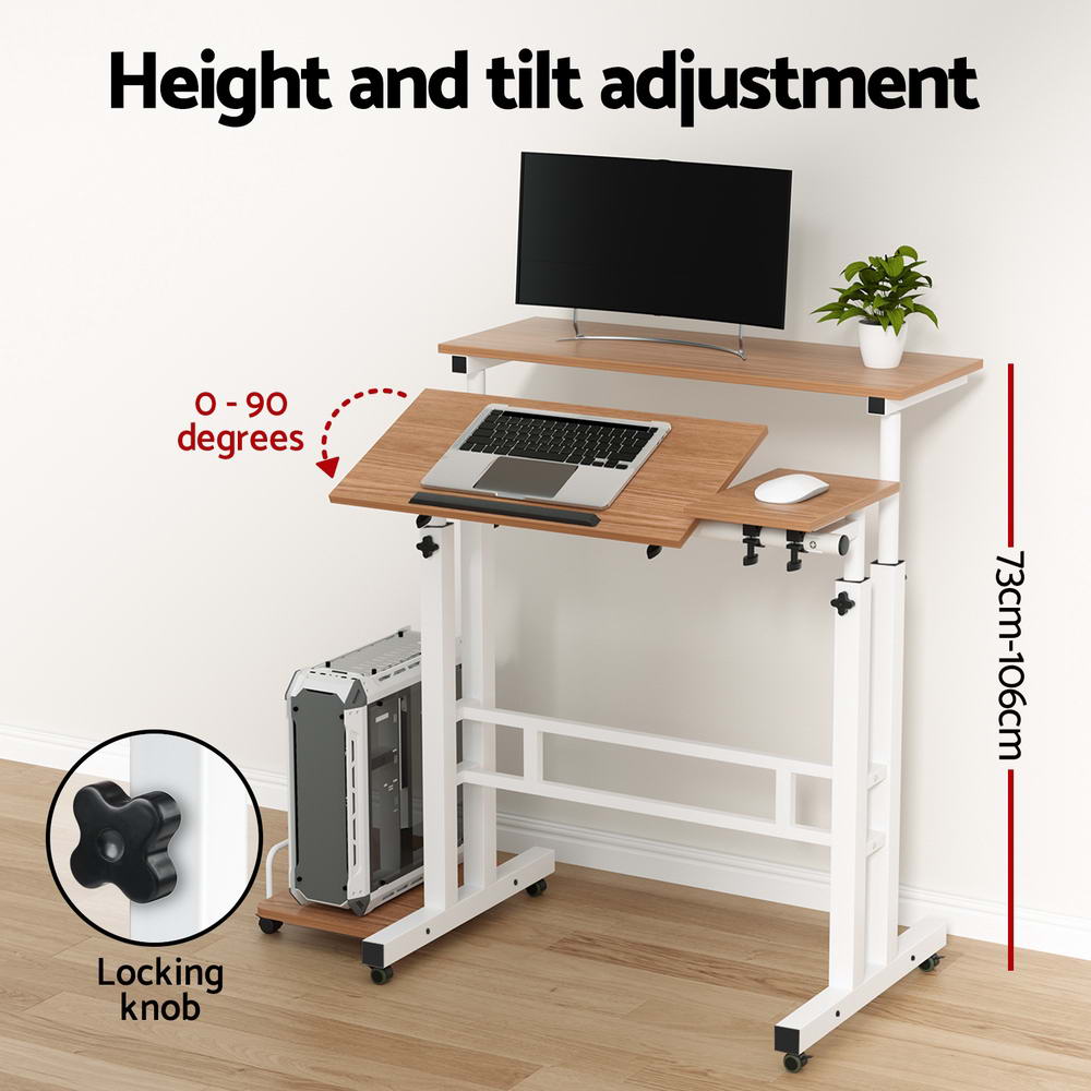 Artiss Laptop Desk Portable Mobile Bed Computer Table Stand Adjustable iPad - Picture 21 of 24