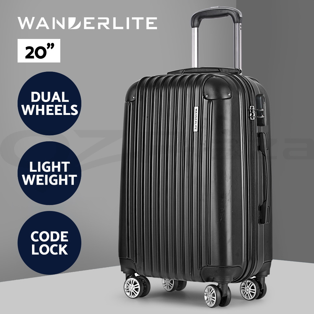 Wanderlite Suitcases Luggage Set 20" 24" 28"Carry On Trolley TSA Travel Bag - Picture 12 of 55