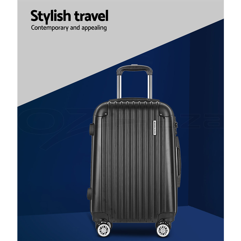 Wanderlite Suitcases Luggage Set 20" 24" 28"Carry On Trolley TSA Travel Bag - Picture 13 of 55