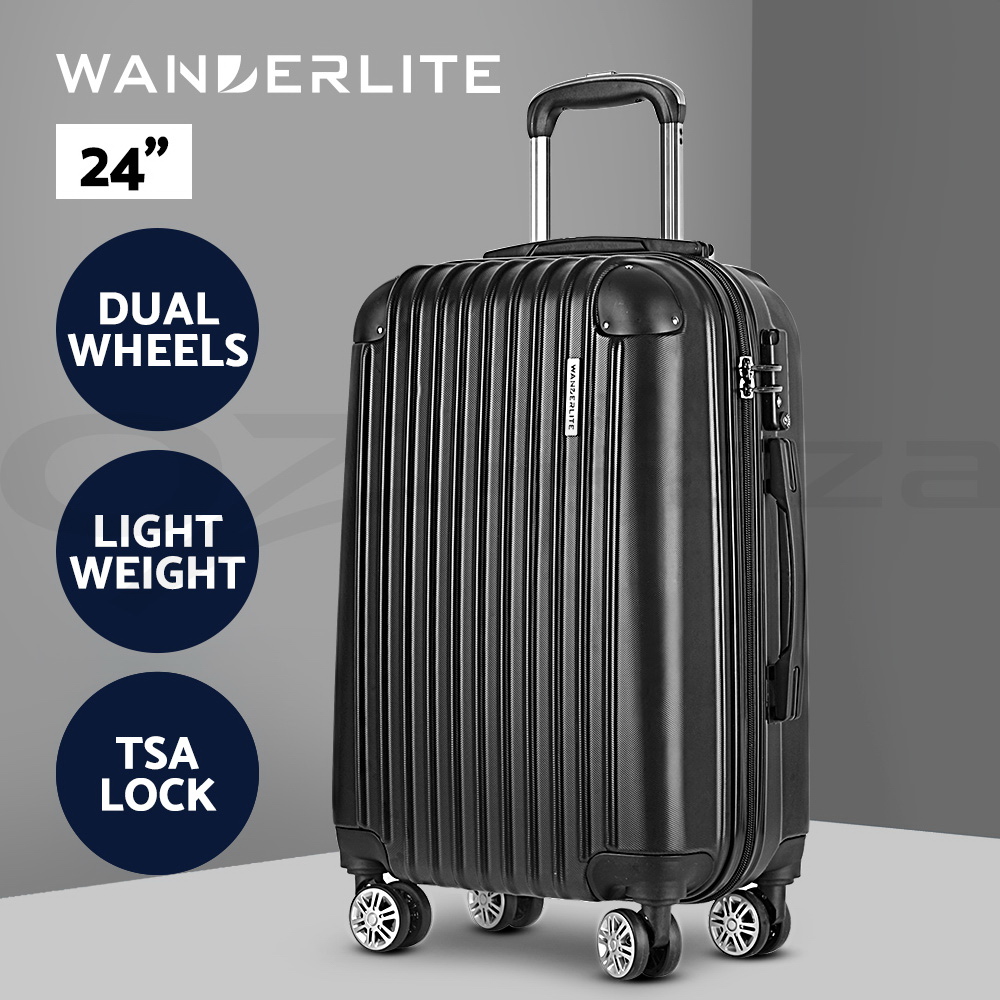Wanderlite Suitcases Luggage Set 20" 24" 28"Carry On Trolley TSA Travel Bag - Picture 23 of 55