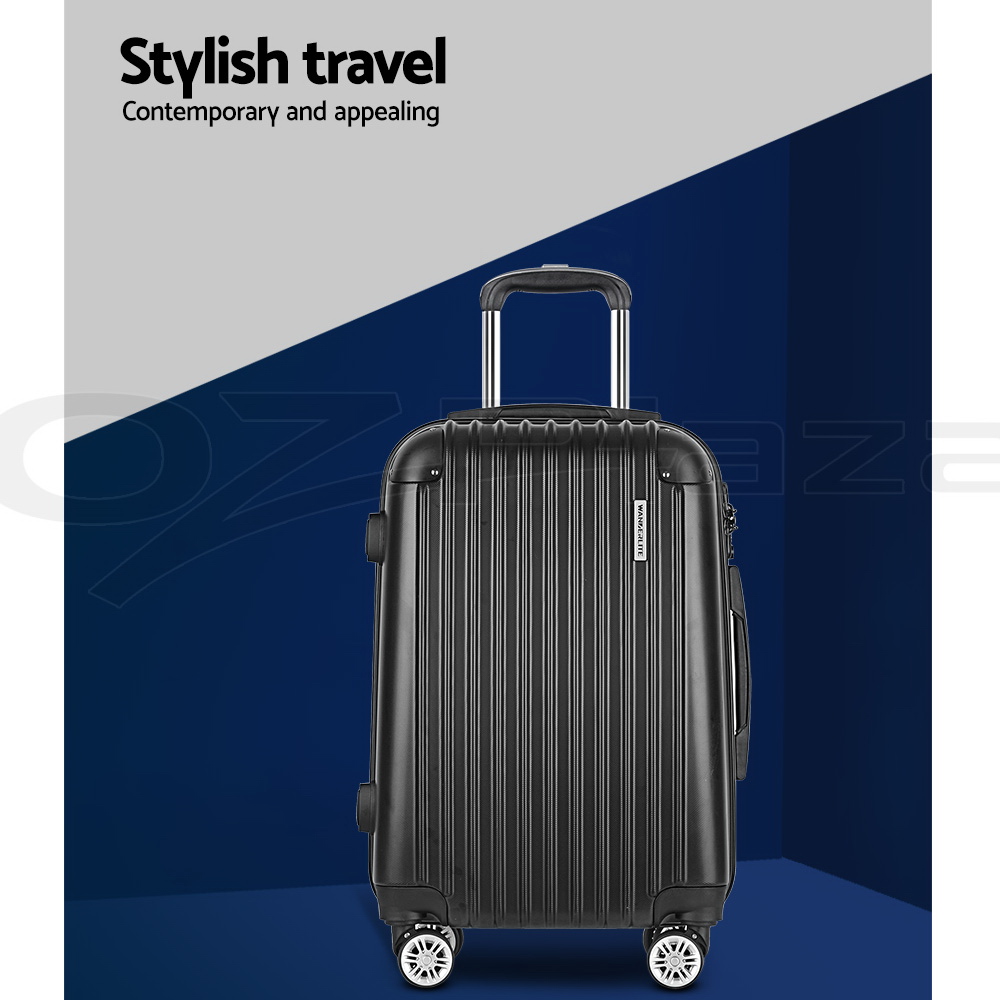 Wanderlite Suitcases Luggage Set 20" 24" 28"Carry On Trolley TSA Travel Bag - Picture 24 of 55