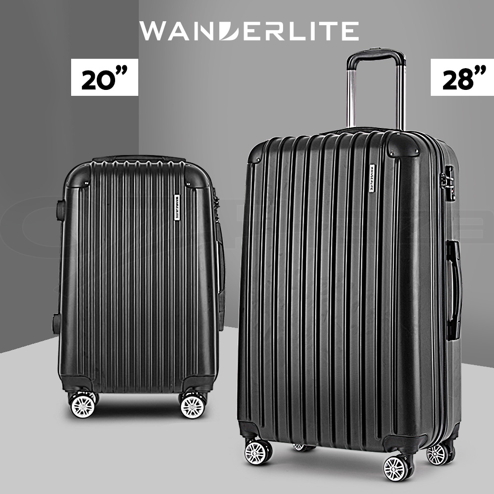 Wanderlite Luggage Set Suitcase Sets 1/2/3pc Carry On TSA Hard Case Lightweight - Picture 93 of 103