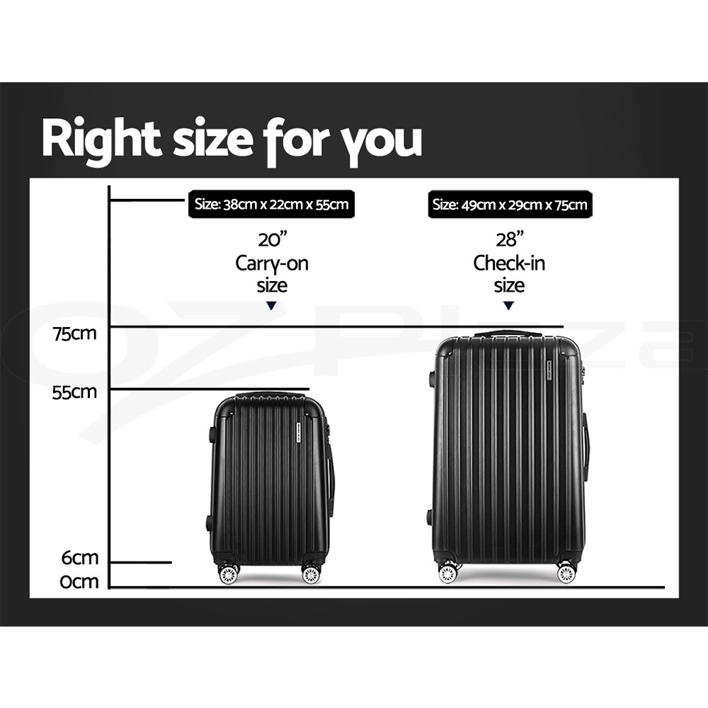 Wanderlite Luggage Set Suitcase Sets 1/2/3pc Carry On TSA Hard Case Lightweight - Picture 94 of 103