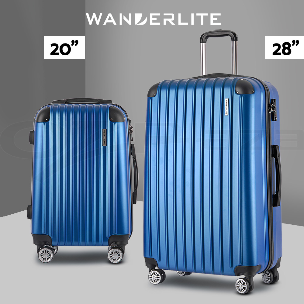 Wanderlite Luggage Set Suitcase Sets 1/2/3pc Carry On TSA Hard Case Lightweight - Picture 96 of 103