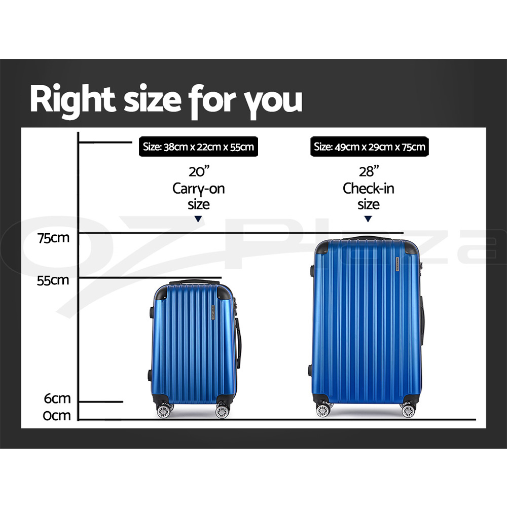 Wanderlite Luggage Set Suitcase Sets 1/2/3pc Carry On TSA Hard Case Lightweight - Picture 97 of 103