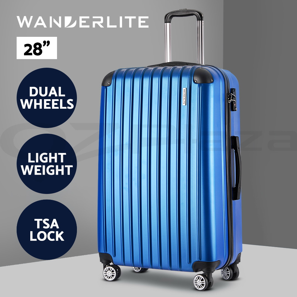 Wanderlite Suitcases Luggage Set 20" 24" 28"Carry On Trolley TSA Travel Bag - Picture 45 of 55