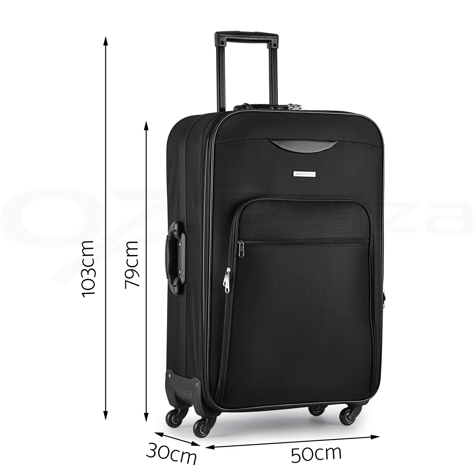 Luggage Suitcase Trolley Set TSA Carry On Bag Soft Case Lightweight Aluminum | eBay