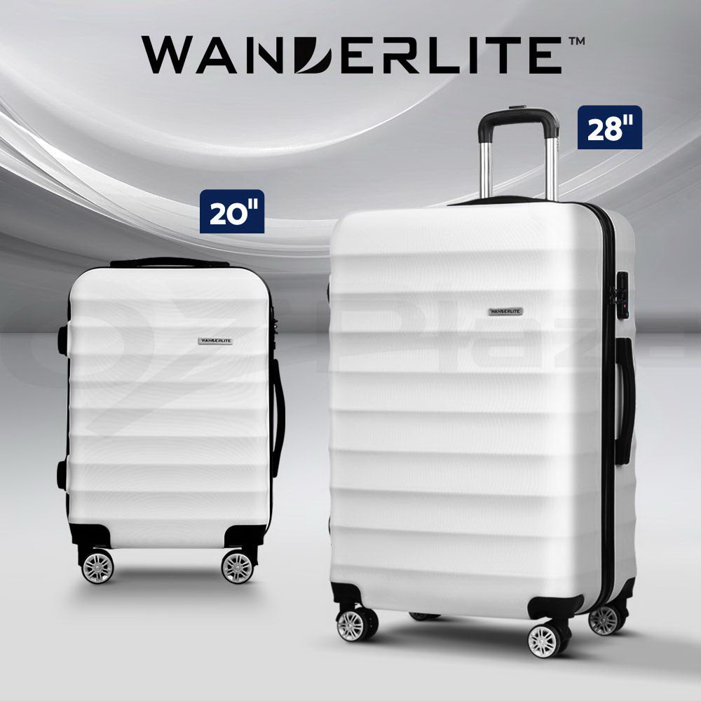 Wanderlite Luggage Set Suitcase Sets 1/2/3pc Carry On TSA Hard Case Lightweight - Picture 36 of 103