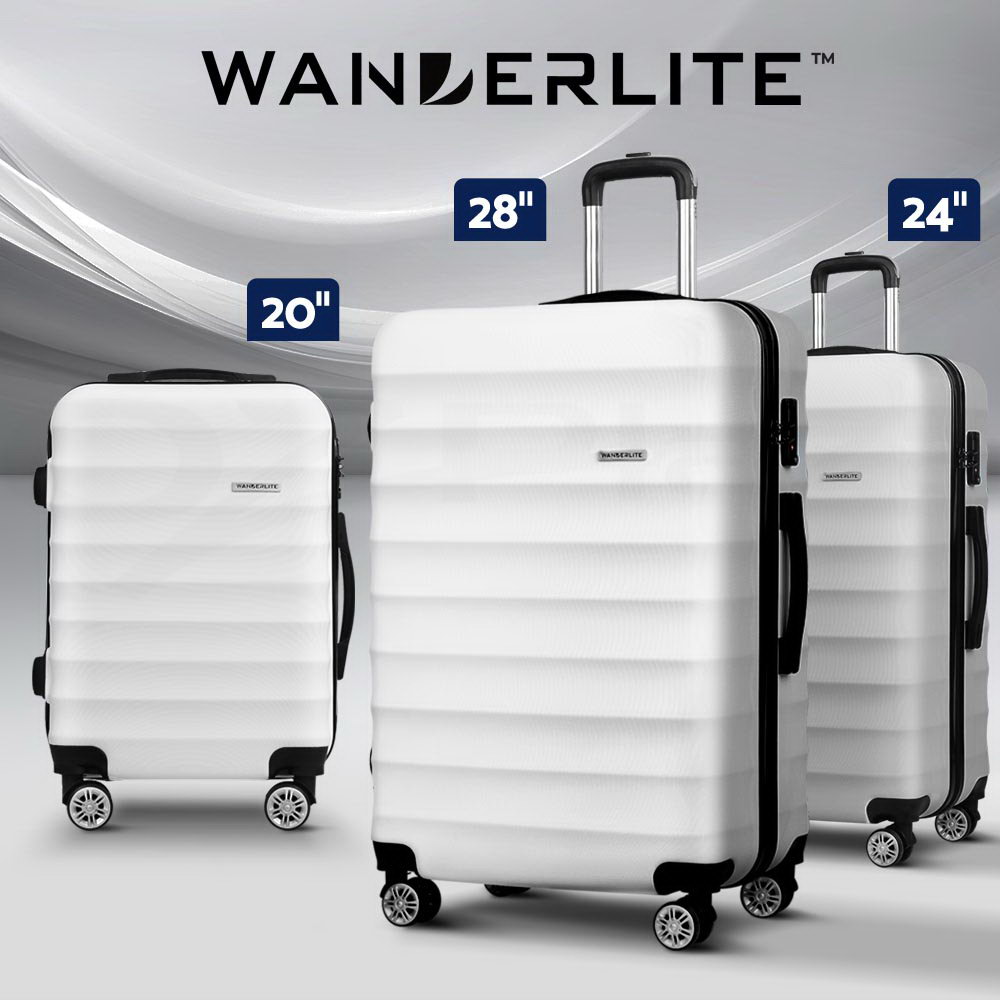 Wanderlite Luggage Set Suitcase Sets 1/2/3pc Carry On TSA Hard Case Lightweight - Picture 33 of 103