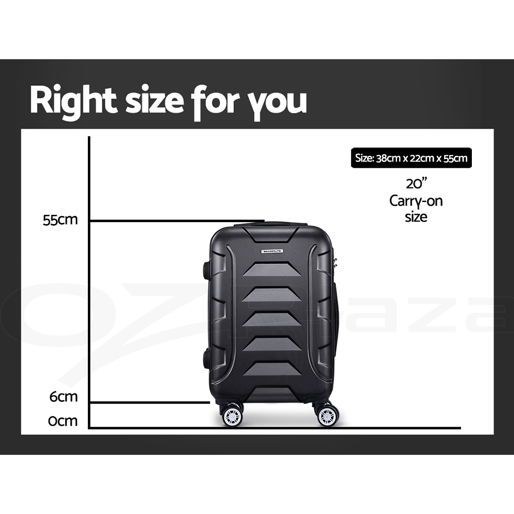 Wanderlite Luggage Set Suitcase Sets 1/2/3pc Carry On TSA Hard Case Lightweight - Picture 76 of 103