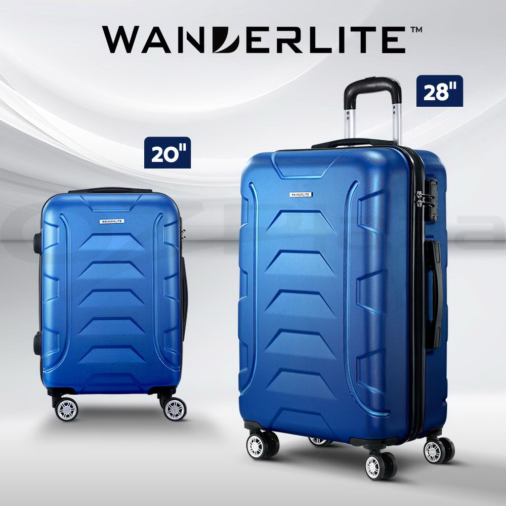 Wanderlite Luggage Set Suitcase Sets 1/2/3pc Carry On TSA Hard Case Lightweight - Picture 83 of 103