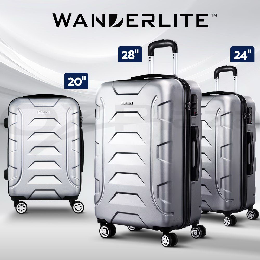 Wanderlite Luggage Set Suitcase Sets 1/2/3pc Carry On TSA Hard Case Lightweight - Picture 81 of 103