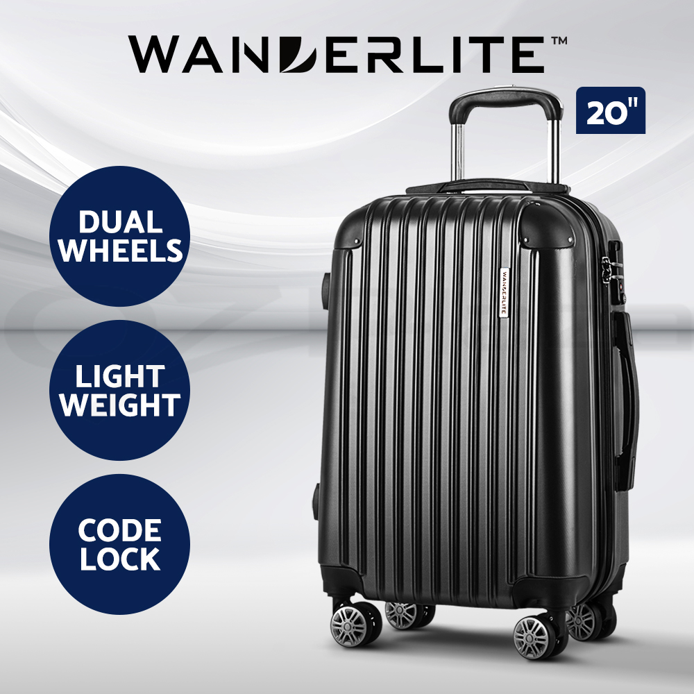 Wanderlite Luggage Set Suitcase Sets 1/2/3pc Carry On TSA Hard Case Lightweight - Picture 39 of 103