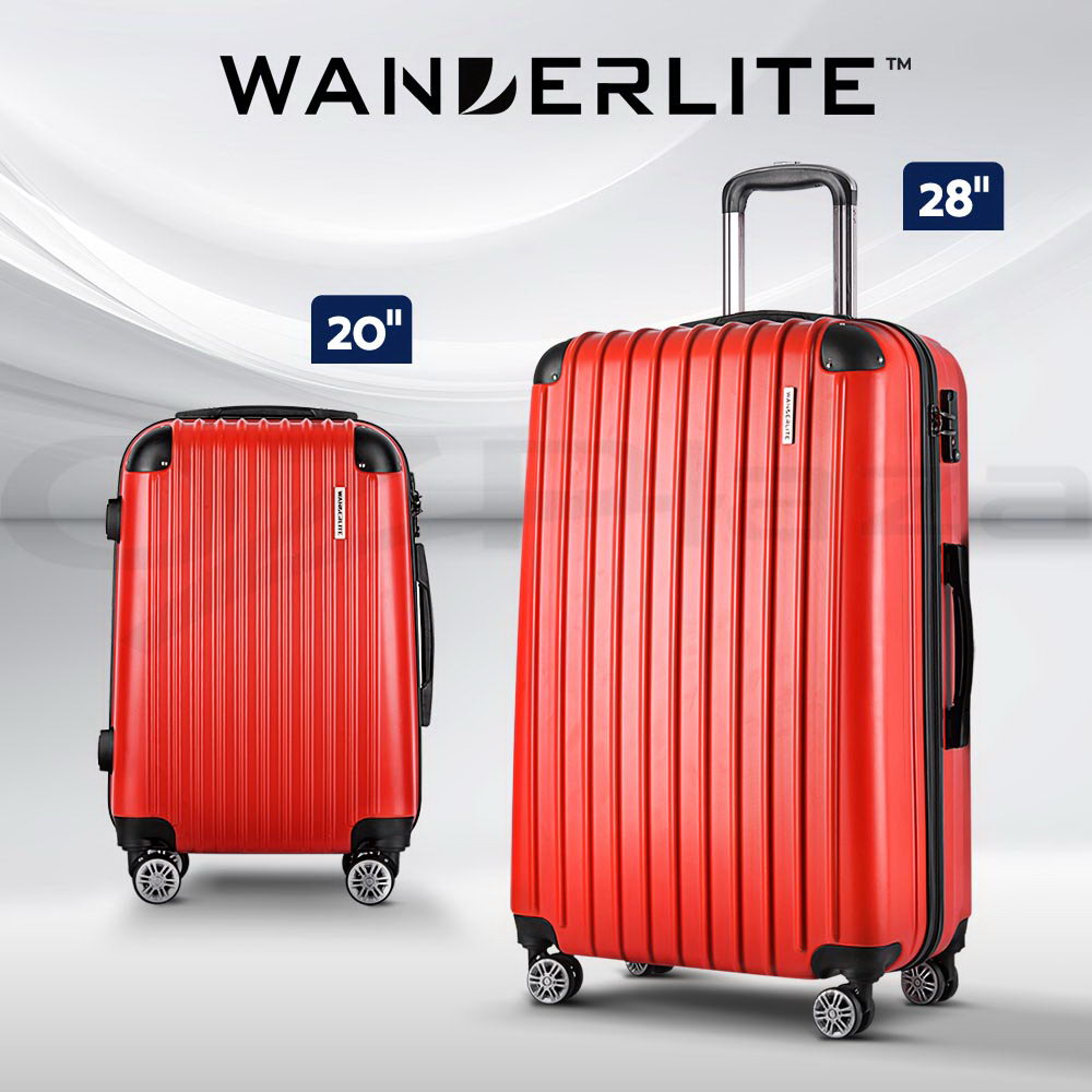 Wanderlite Luggage Set Suitcase Sets 1/2/3pc Carry On TSA Hard Case Lightweight - Picture 51 of 103