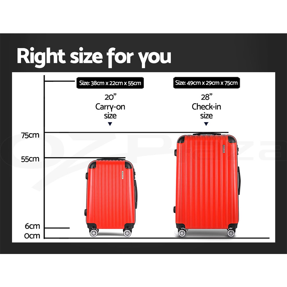Wanderlite Luggage Set Suitcase Sets 1/2/3pc Carry On TSA Hard Case Lightweight - Picture 52 of 103