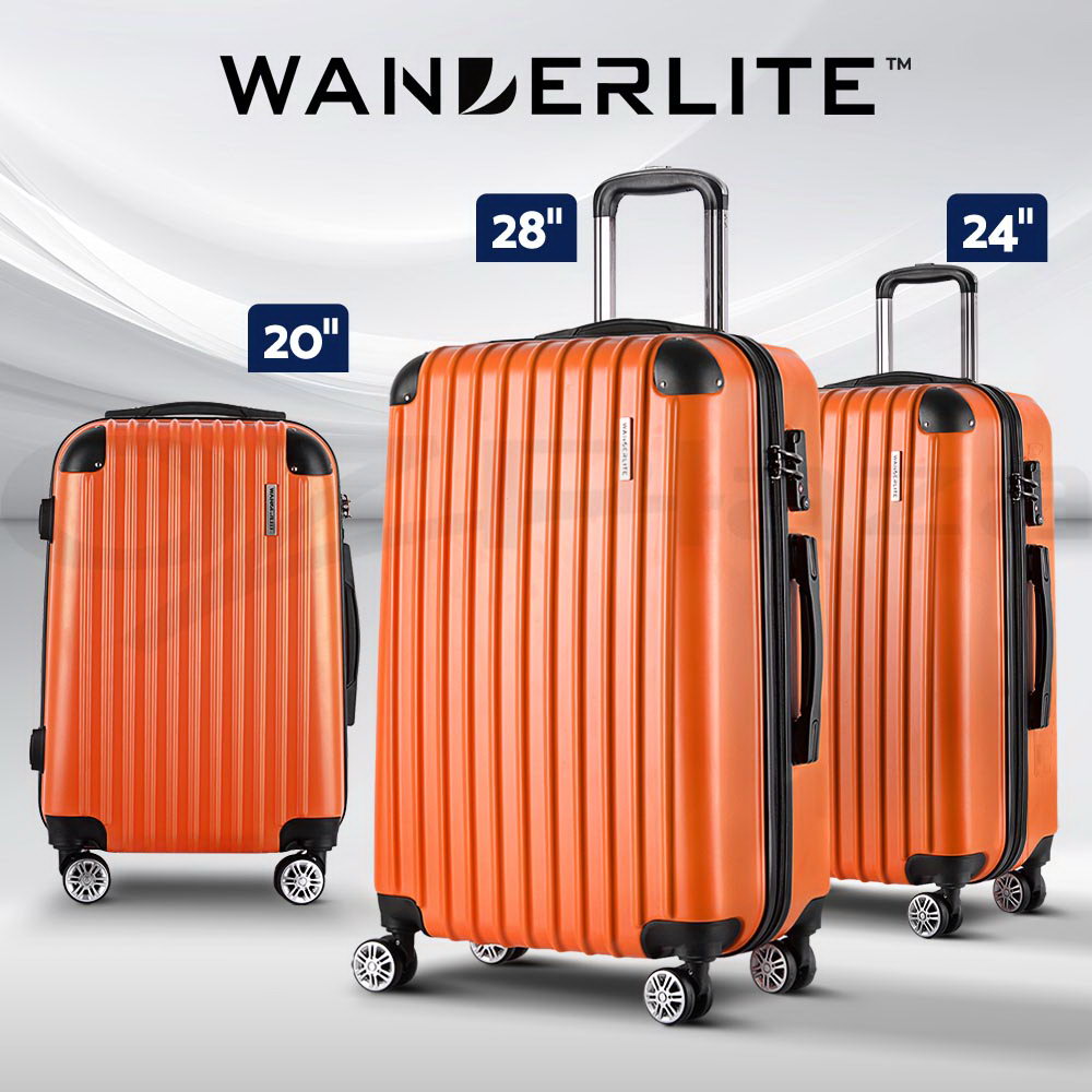 Wanderlite Luggage Set Suitcase Sets 1/2/3pc Carry On TSA Hard Case Lightweight - Picture 42 of 103