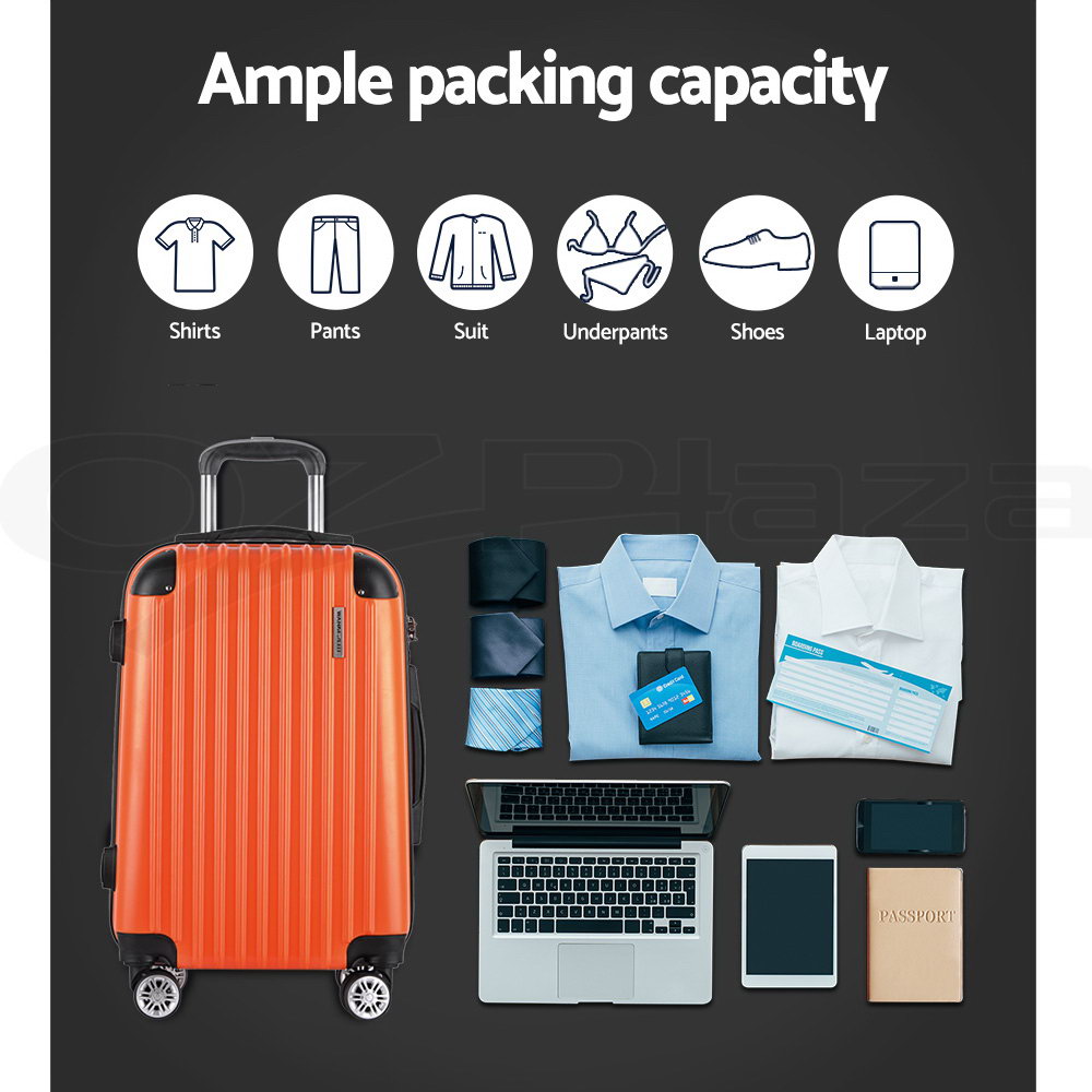 Wanderlite Luggage Set Suitcase Sets 1/2/3pc Carry On TSA Hard Case Lightweight - Picture 43 of 103