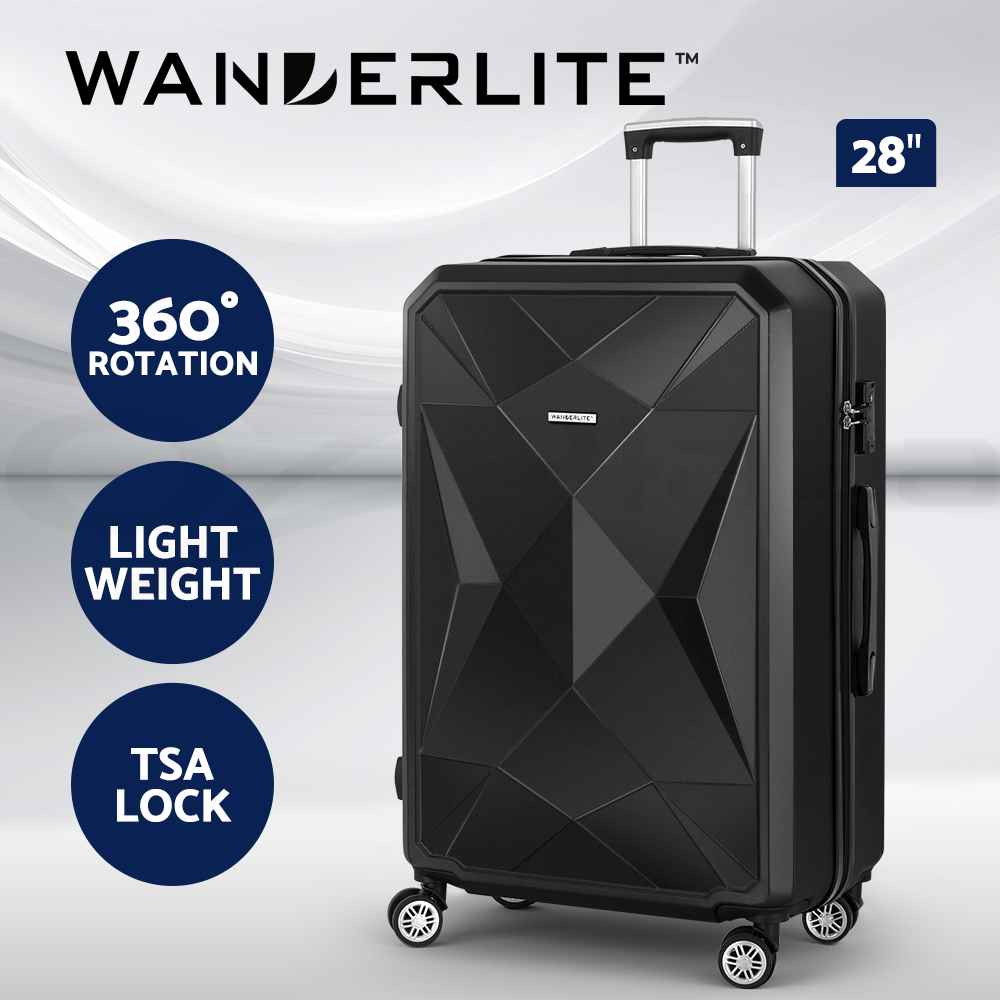 Wanderlite Luggage Set Suitcase Sets 1/2/3pc Carry On TSA Hard Case Lightweight - Picture 73 of 103