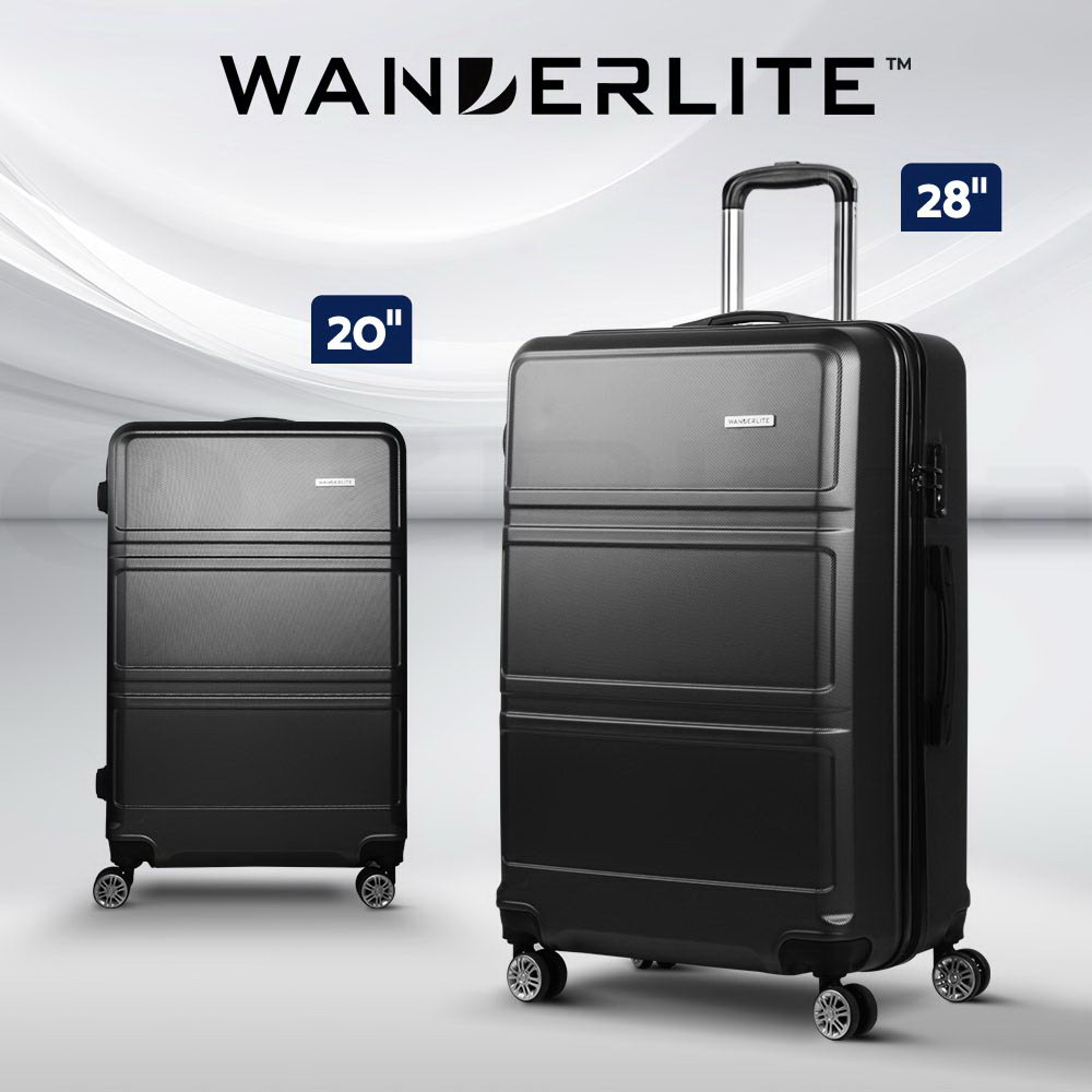 Wanderlite Luggage Set Suitcase Sets 1/2/3pc Carry On TSA Hard Case Lightweight - Picture 21 of 103