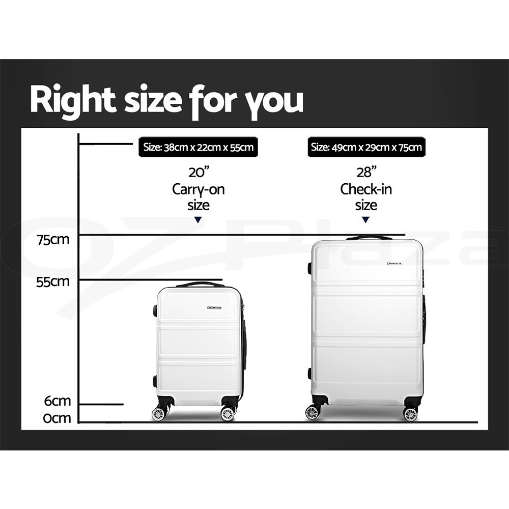 Wanderlite Luggage Set Suitcase Sets 1/2/3pc Carry On TSA Hard Case Lightweight - Picture 25 of 103