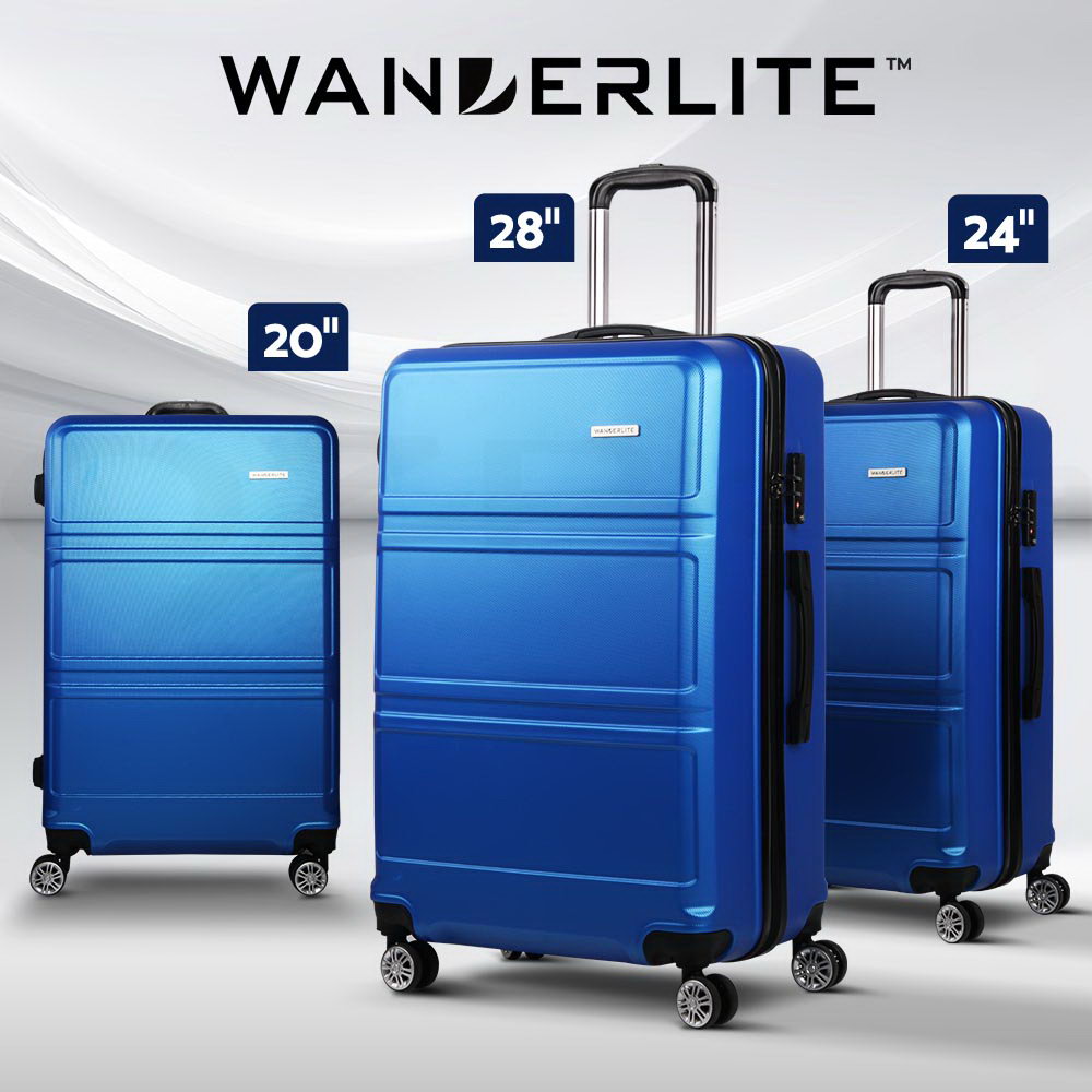 Wanderlite Luggage Set Suitcase Sets 1/2/3pc Carry On TSA Hard Case Lightweight - Picture 15 of 103