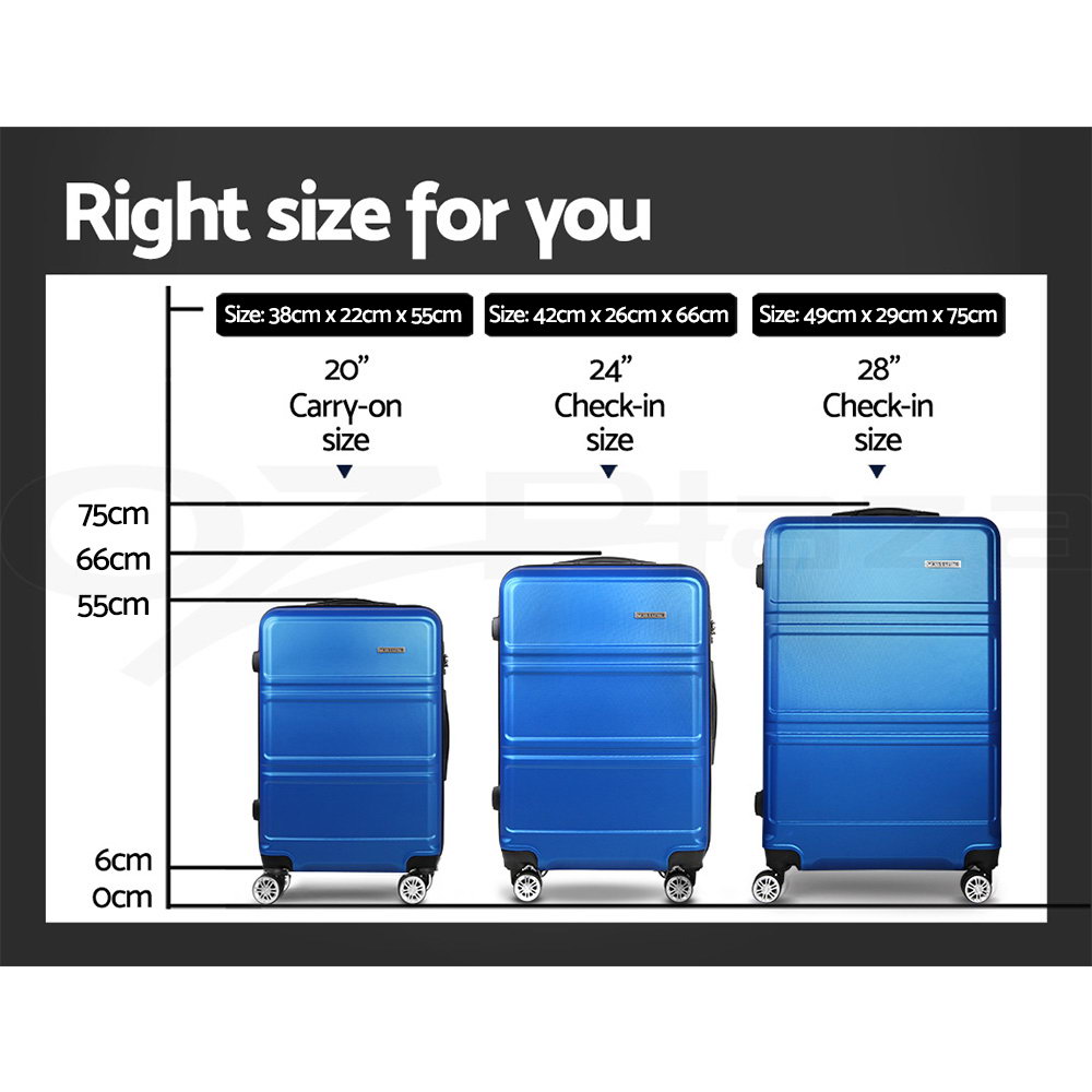 Wanderlite Luggage Set Suitcase Sets 1/2/3pc Carry On TSA Hard Case Lightweight - Picture 16 of 103