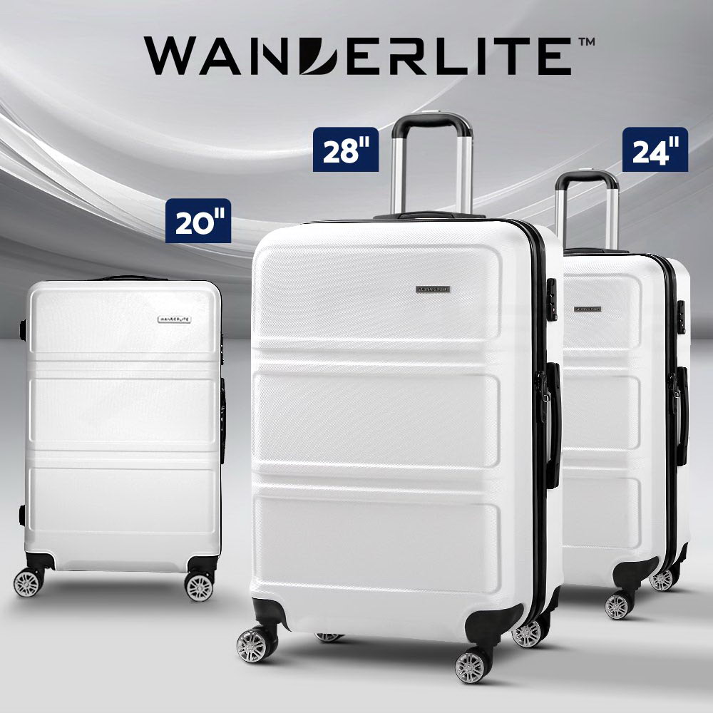 Wanderlite Luggage Set Suitcase Sets 1/2/3pc Carry On TSA Hard Case Lightweight - Picture 18 of 103