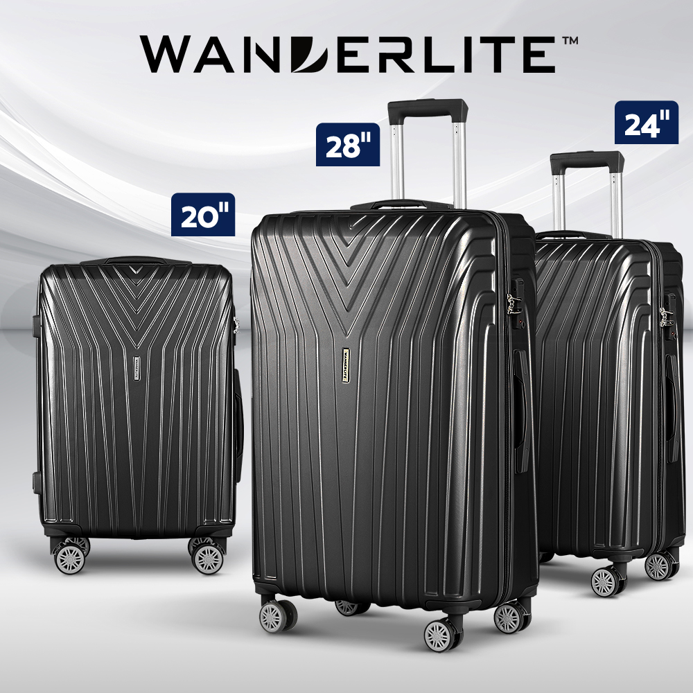 Wanderlite Luggage Set Suitcase Sets 1/2/3pc Carry On TSA Hard Case Lightweight - Picture 27 of 103