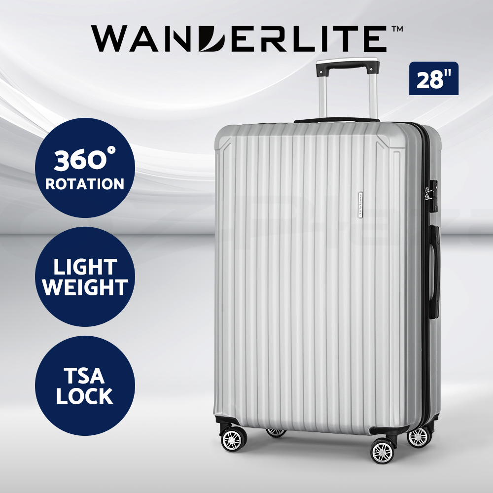Wanderlite Luggage Set Suitcase Sets 1/2/3pc Carry On TSA Hard Case Lightweight - Picture 71 of 103