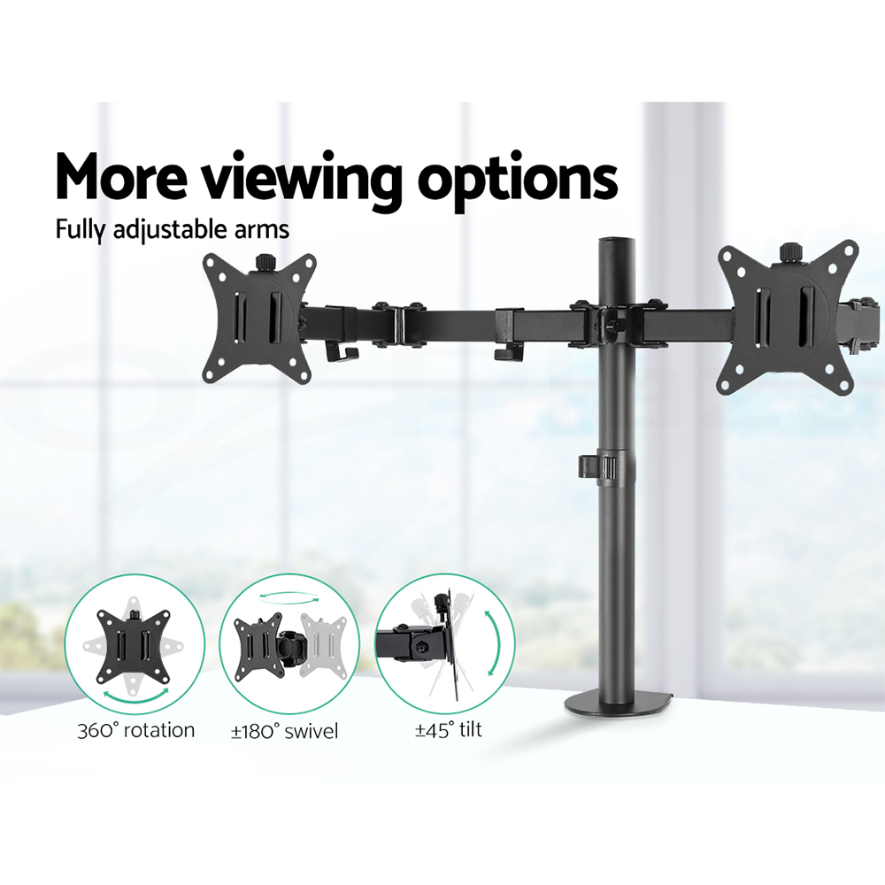 Artiss Monitor Stand Arm Dual Single LED TV Desk Mount Bracket Holder Display - Picture 24 of 28
