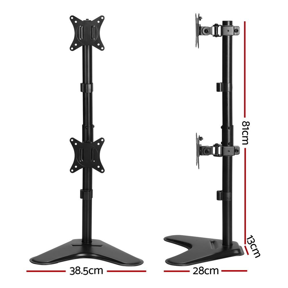 Artiss Monitor Stand Arm Dual Single LED TV Desk Mount Bracket Holder Display - Picture 22 of 28