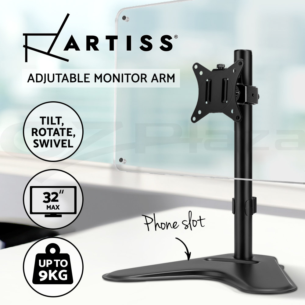 Artiss Monitor Stand Arm Dual Single LED TV Desk Mount Bracket Holder Display - Picture 19 of 28