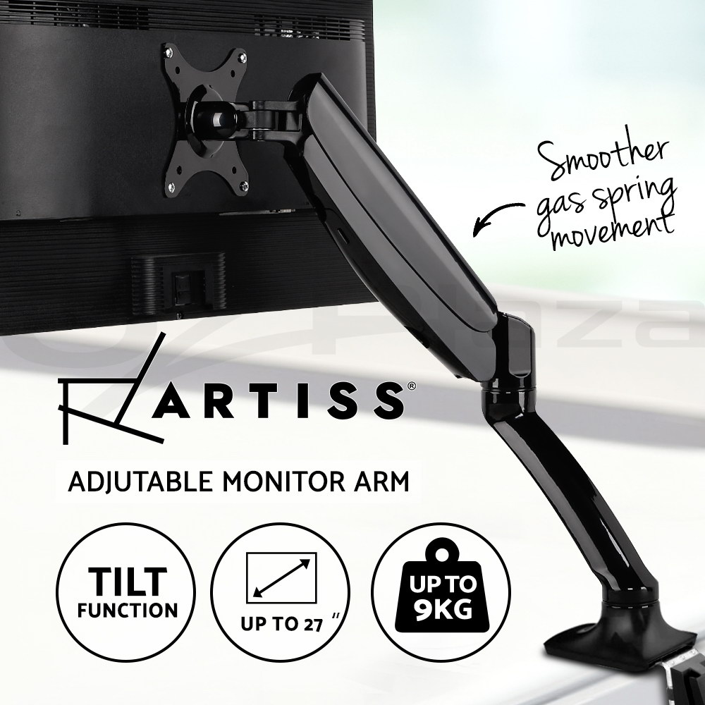 Artiss Monitor Stand Arm Dual Single LED TV Desk Mount Bracket Holder Display - Picture 15 of 28