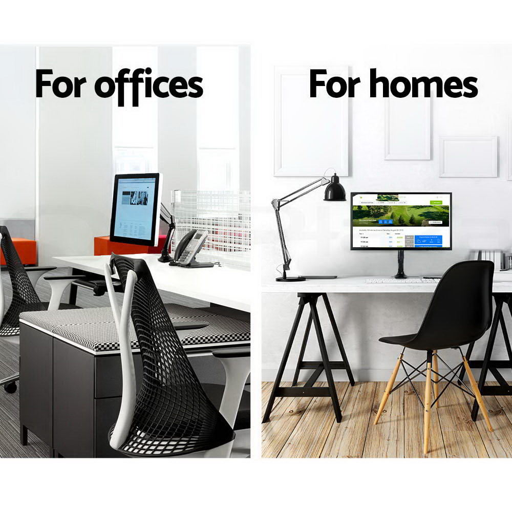 Artiss Monitor Stand Arm Dual Single LED TV Desk Mount Bracket Holder Display - Picture 16 of 28