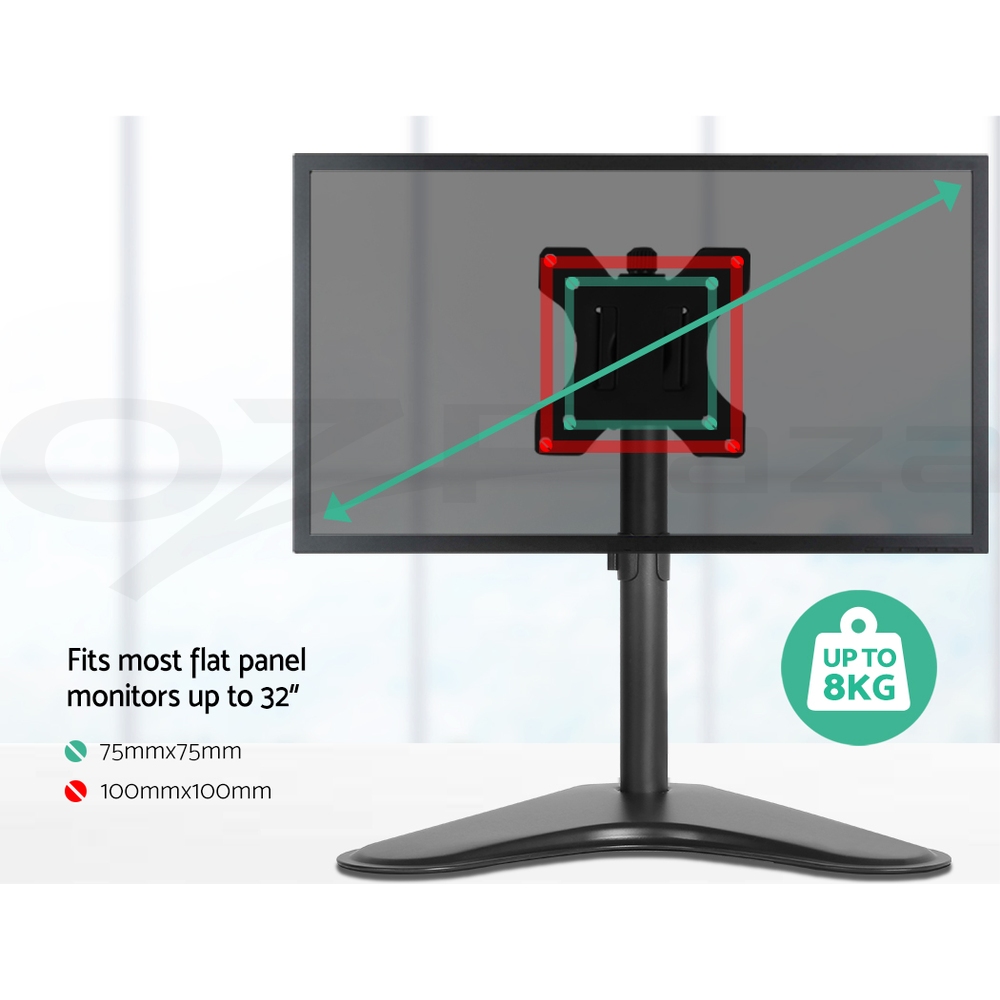 Artiss Monitor Stand Arm Dual Single LED TV Mount Bracket Holder Freestanding - Picture 16 of 17