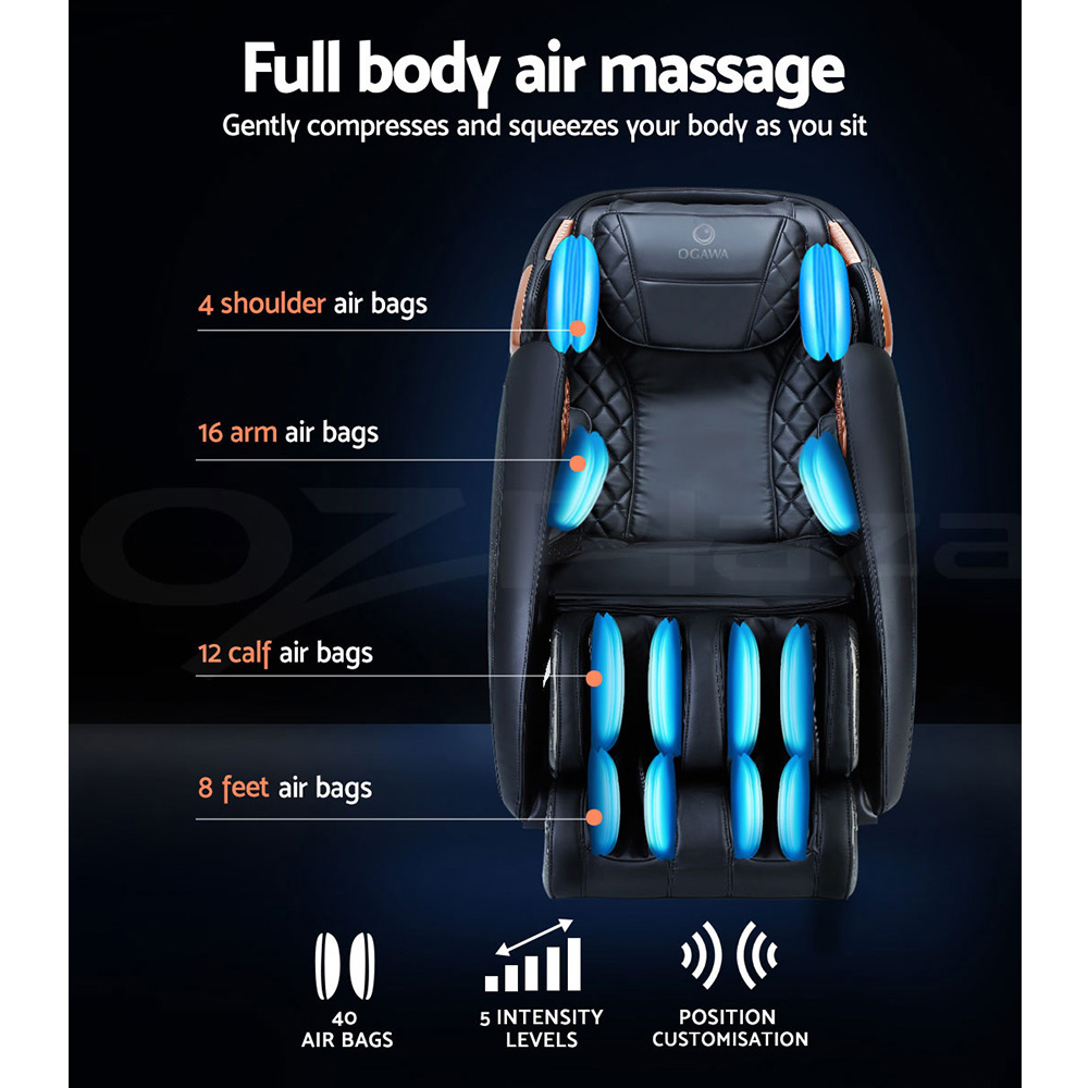 Ogawa Electric Massage Chair Shiatsu Zero Gravity Recliner Head Back