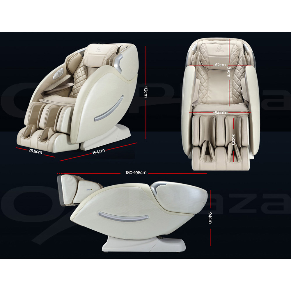 Ogawa Electric Massage Chair Shiatsu Zero Gravity Recliner Head Back Massager eBay