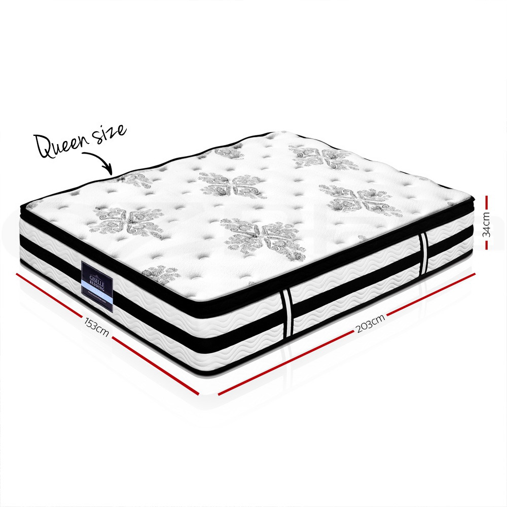 thumbnail 19  - Giselle Queen Mattress Double King Single Premium Bed Pocket Spring Medium Firm