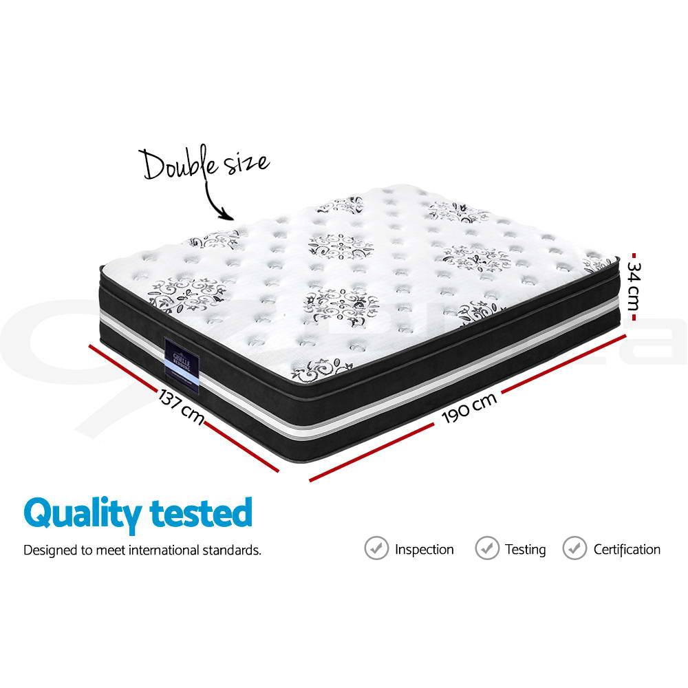 Giselle Mattress Queen Double King Single Cool Gel Memory Foam Bed Premium 34cm - Picture 12 of 16