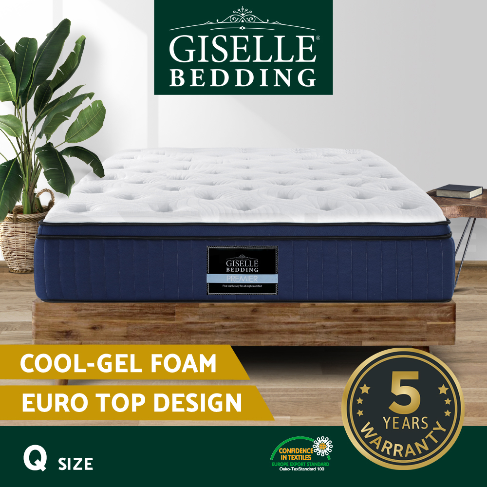 Giselle Mattress Queen Double King Single COOL-GEL Memory Foam Pocket Spring - Picture 26 of 107