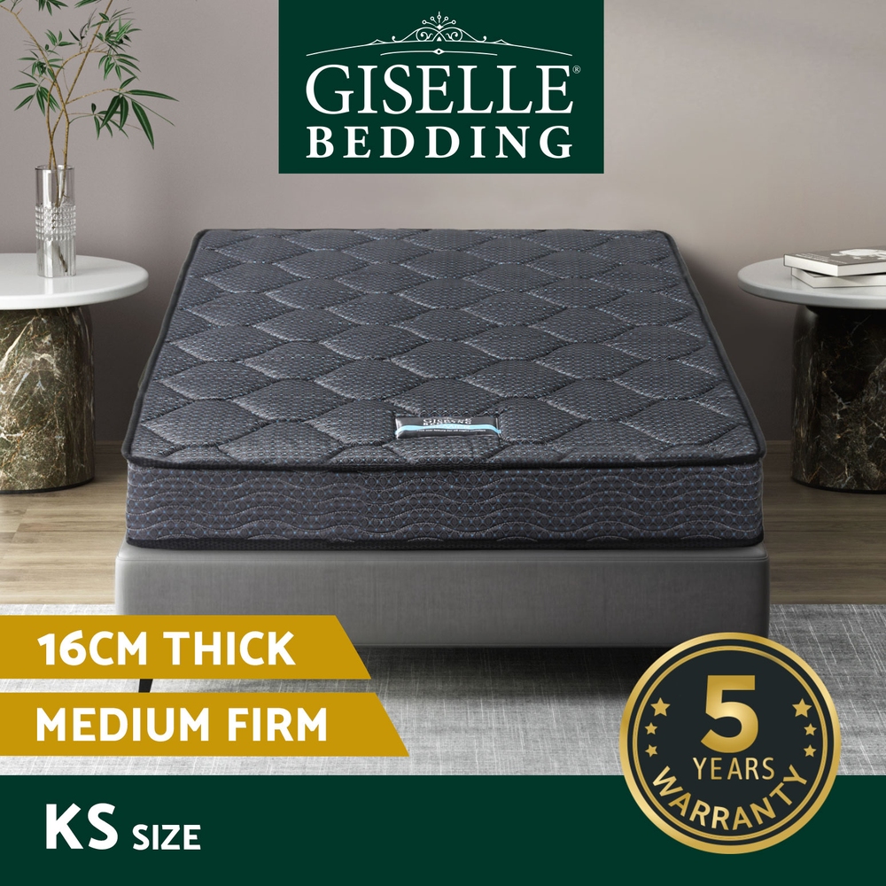 Giselle Mattress Queen Double King Single Bed Euro Top Pocket Spring Firm Foam - Picture 14 of 39