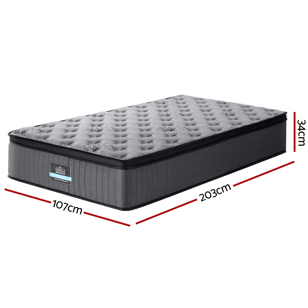 Giselle Mattress Queen Double King Single Bed Euro Top Pocket Spring Firm Foam - Picture 35 of 39