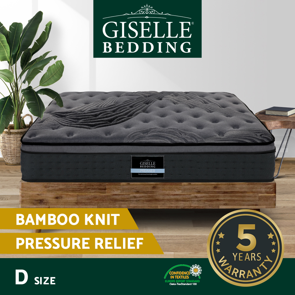 Giselle Mattress Euro Top Memory Foam Bed Queen Double King Single - Picture 28 of 47