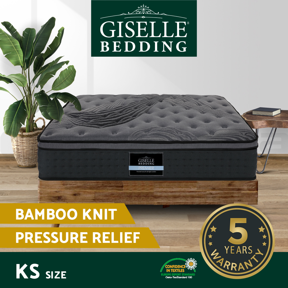 Giselle Mattress Euro Top Memory Foam Bed Queen Double King Single - Picture 32 of 47