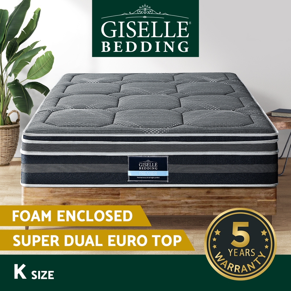 Giselle Mattress Euro Top Memory Foam Bed Queen Double King Single - Picture 44 of 47