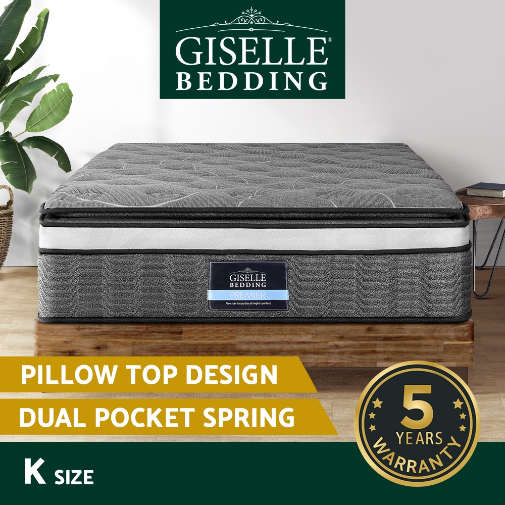 Giselle Mattress Euro Top Memory Foam Bed Queen Double King Single - Picture 40 of 47