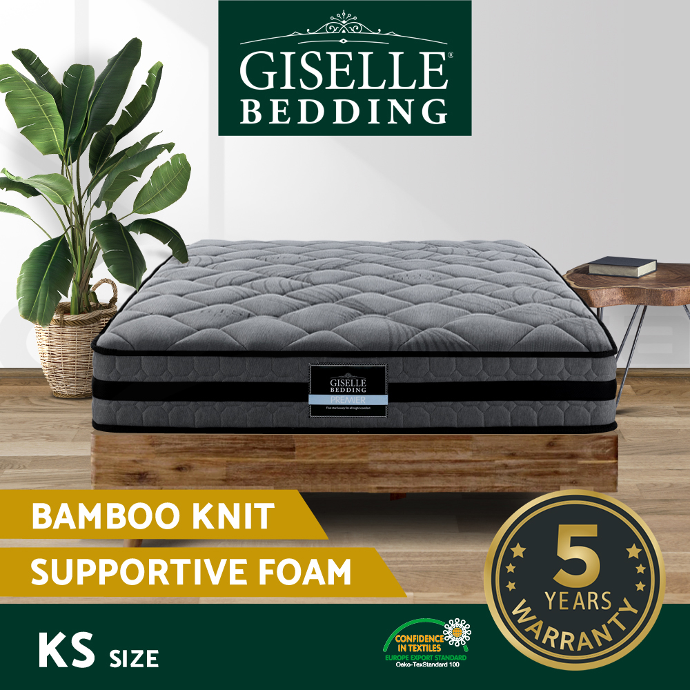 Giselle Mattress Euro Top Memory Foam Bed Queen Double King Single - Picture 22 of 47